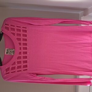 Vocal nwot barbie pink sparkle long sleeve